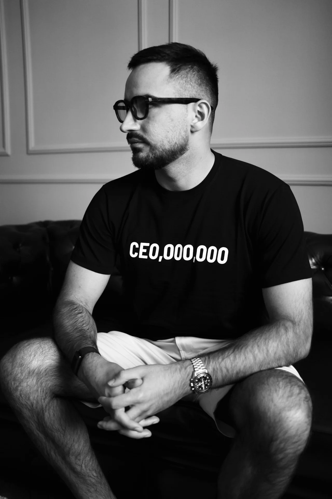 CEO majica crna na modelu